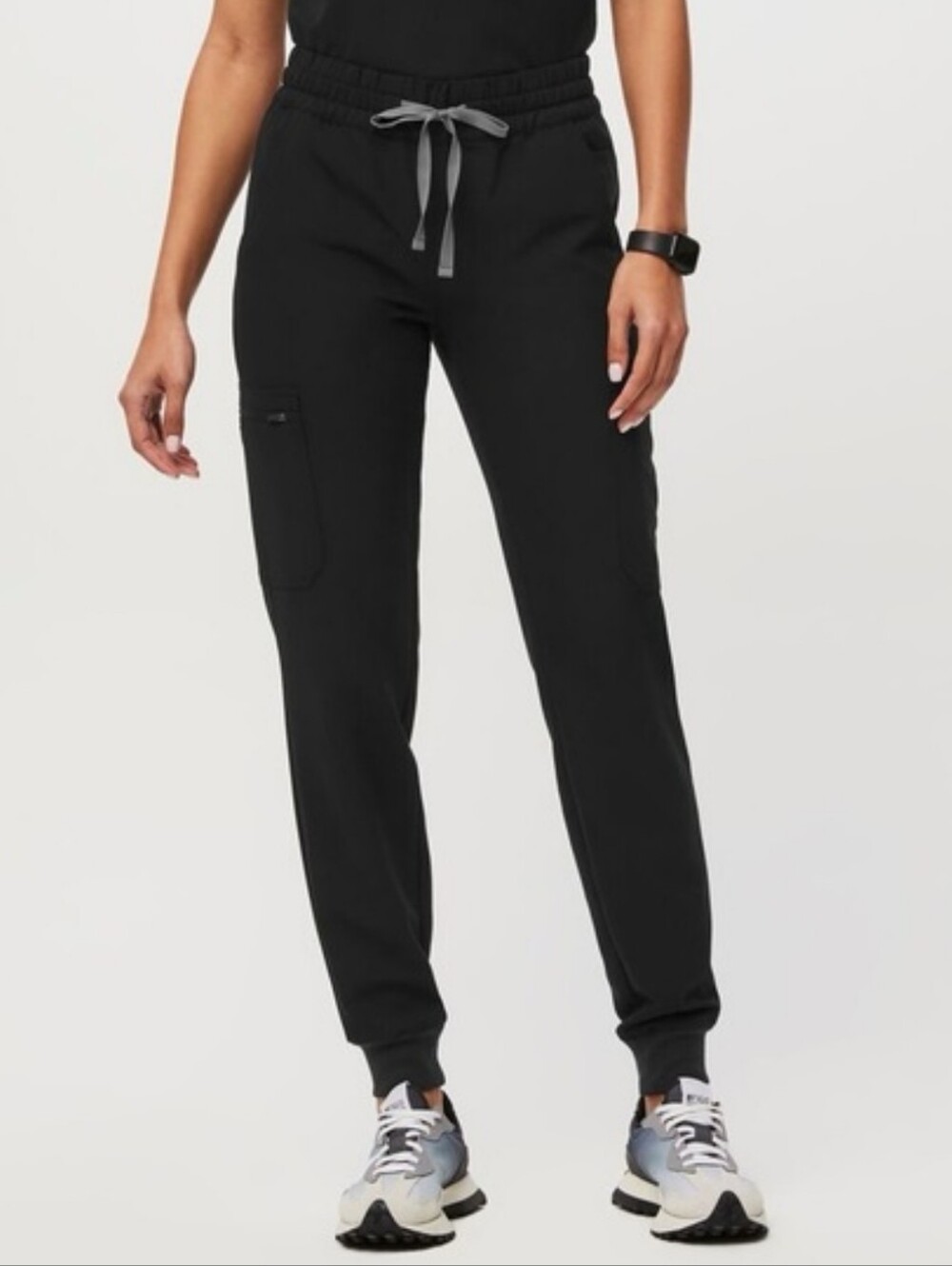 Figs Uman Relaxed Jogger Scrub Pants Black Small Tall
